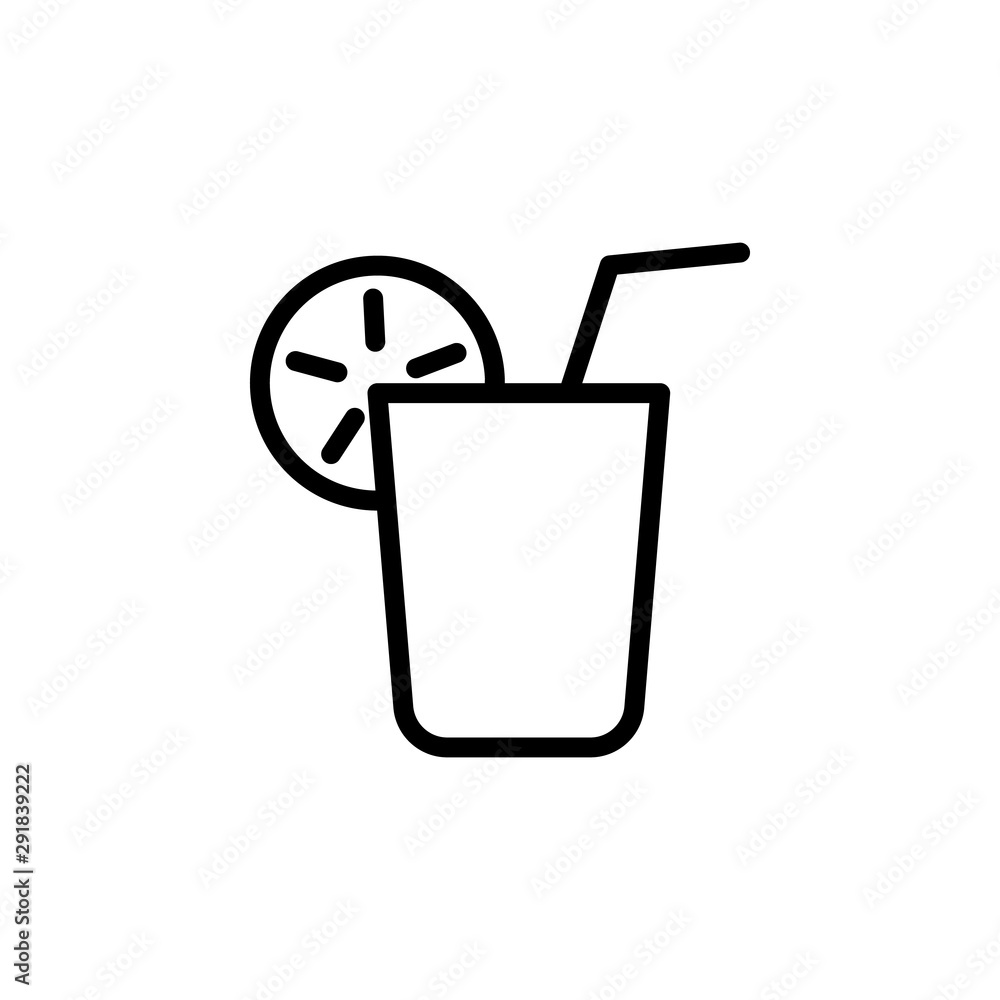 Juice, fruit, travel icon. Element of travel icon. Thin line icon Juice, fruit, travel icon. Element of travel icon. Thin line icon