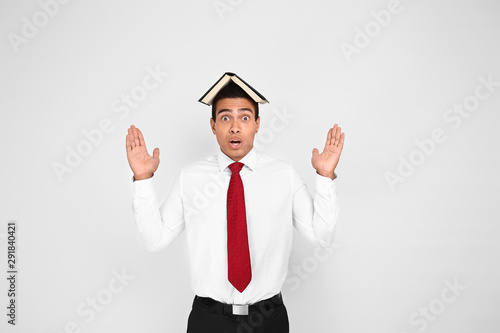 Shocked African-American bu...