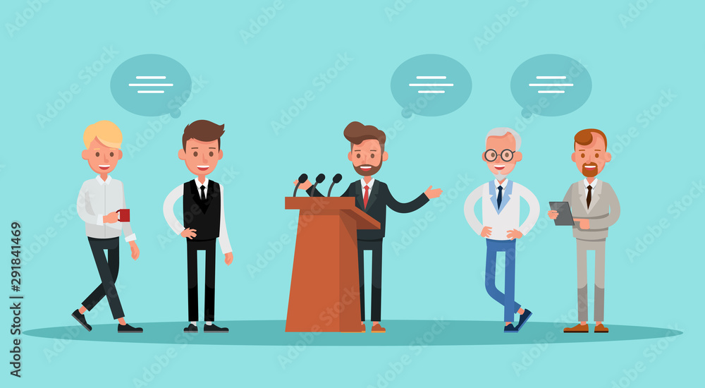 business people working in office vector character design no14 business people working in office vector character design no14