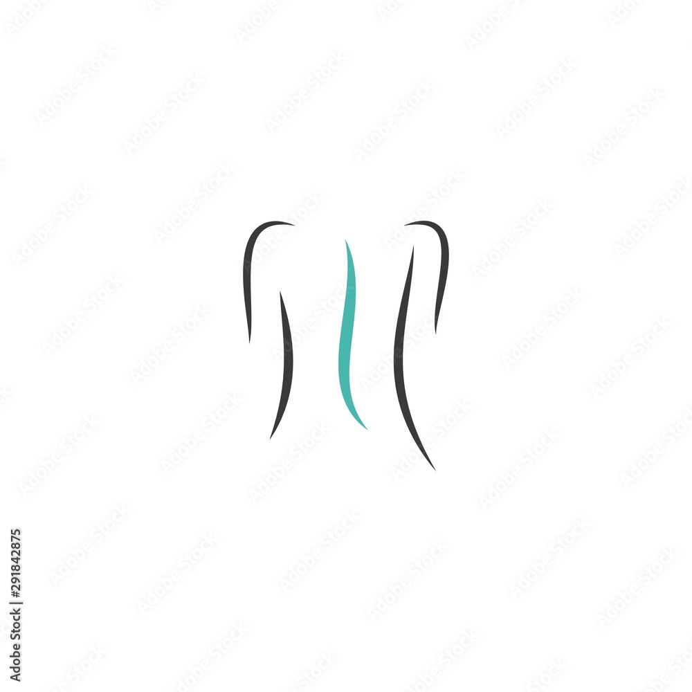 Spine diagnostics symbol logo Spine diagnostics symbol logo
