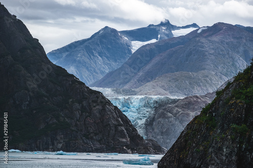 glaciers in the mountains