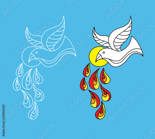 Holyspirit Icon, art vector design