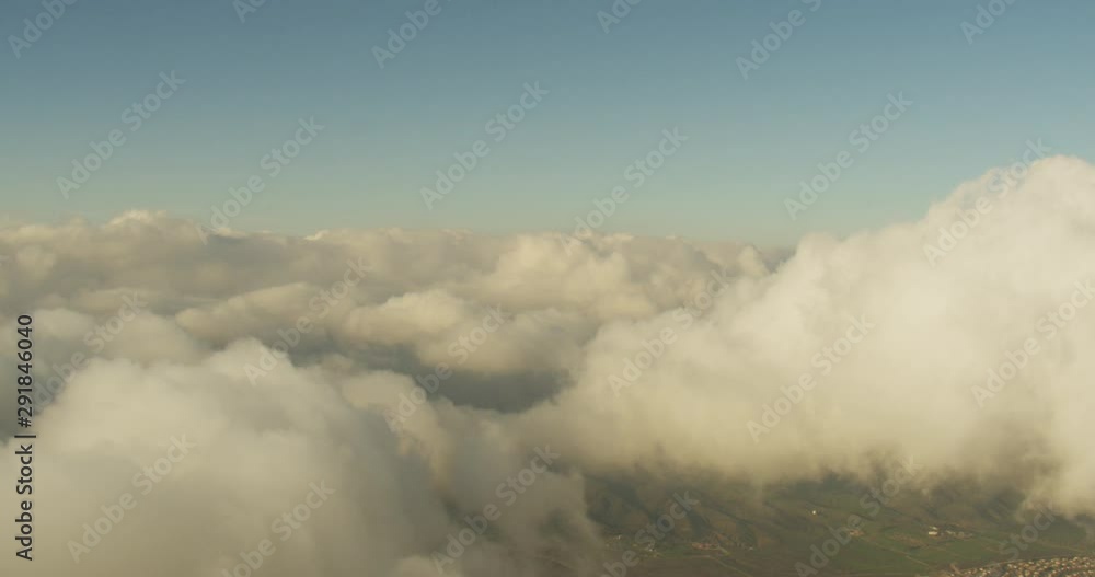 Aerial shot, day, lead in above cloud group, drone Aerial shot, day, lead in above cloud group, drone