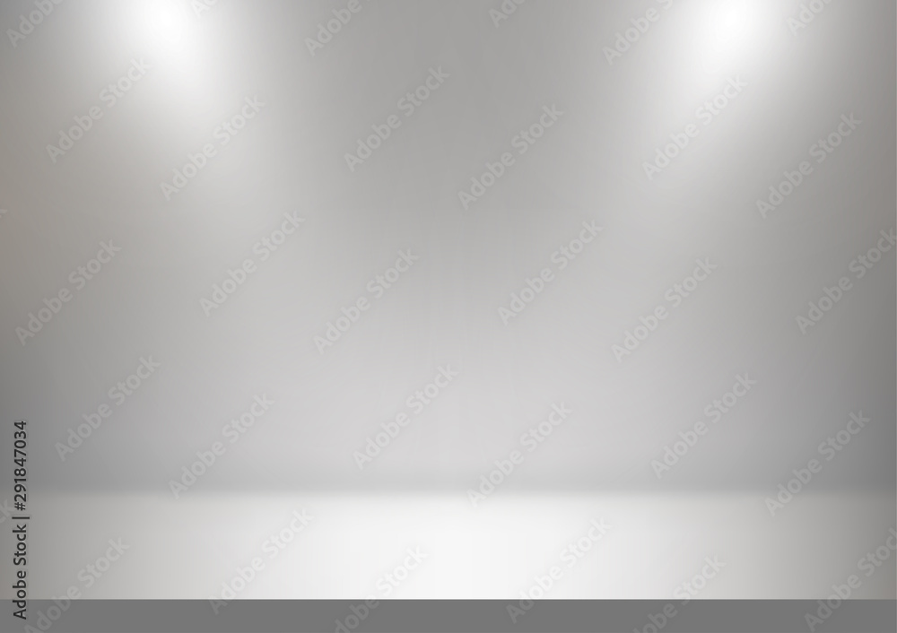 Abstract studio backdrop white and gray background. Vector illustration Abstract studio backdrop white and gray background. Vector illustration