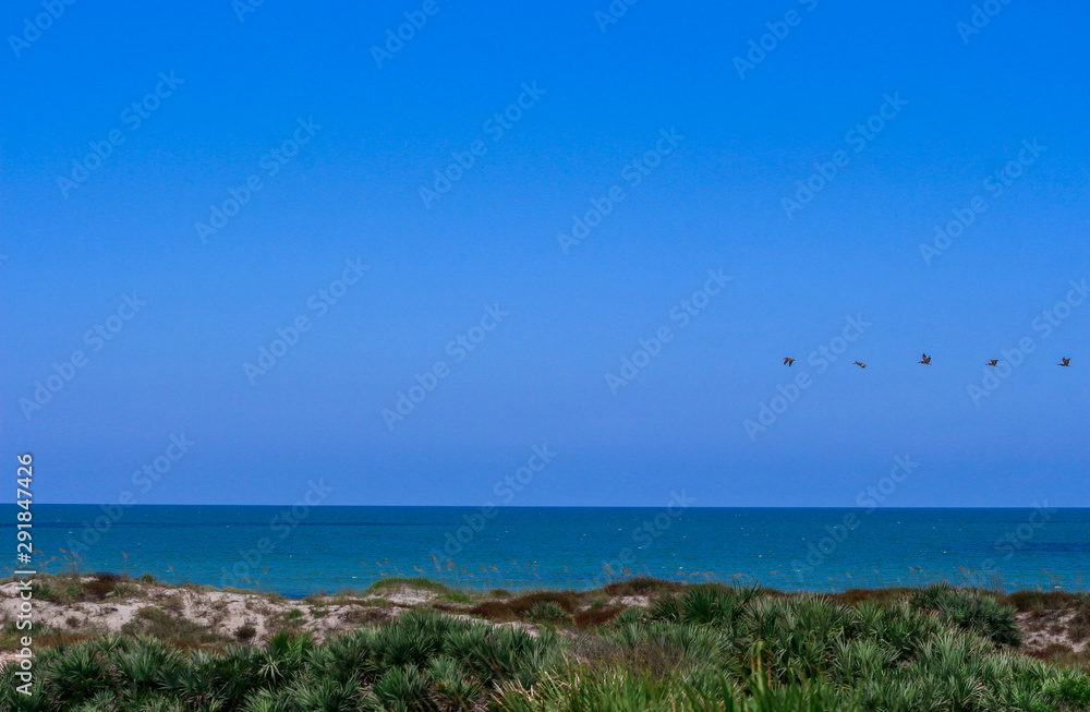 sea and blue sky