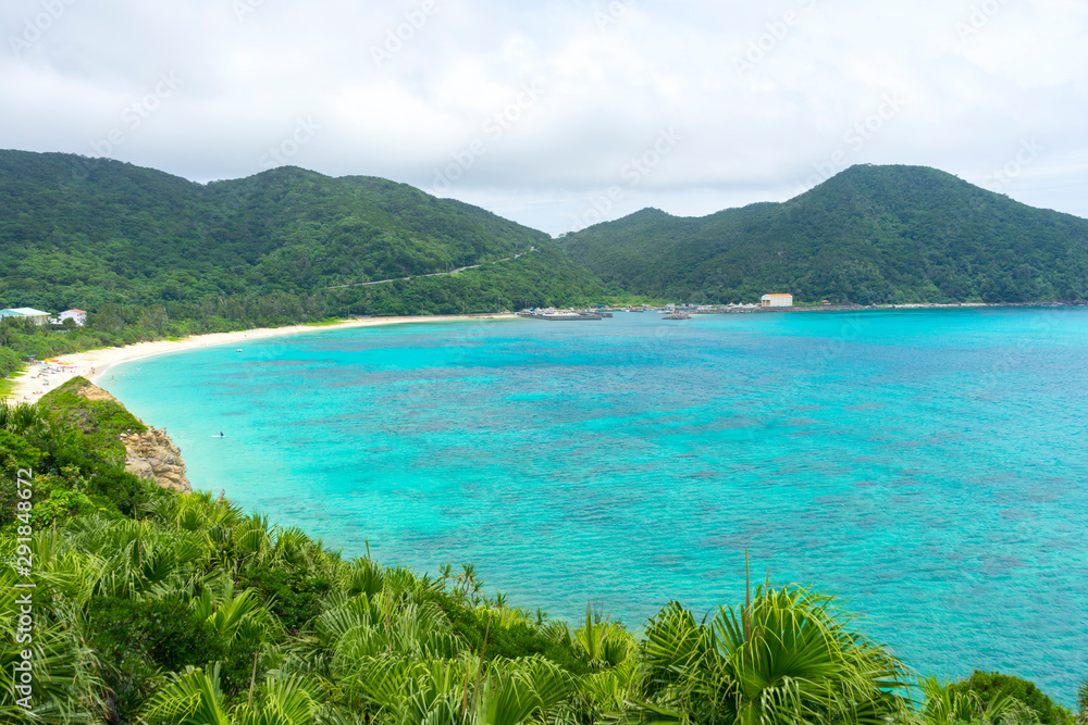 Aharen Beach on Tokashiki Island, Okinawa, Japan.