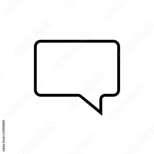 Speech Bubbles Vector Icon On Modern White Background