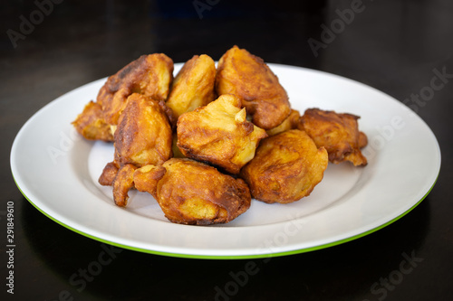 Cekodok or jemput-jemput, a traditional Malays fritter snacks, popular in Malaysia, Brunei and Singapore that is made from flour and then fried.