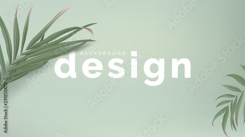 Botanical banner background...