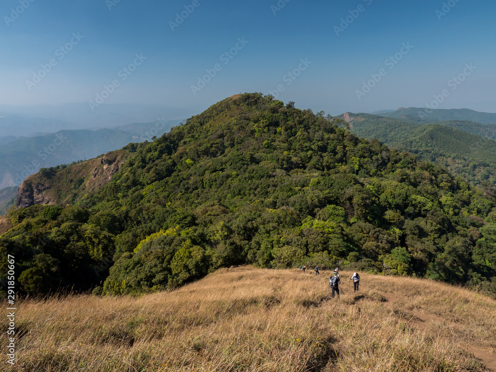 Difference tone mountain from Doi mon jong, Chiang Mai Thailand