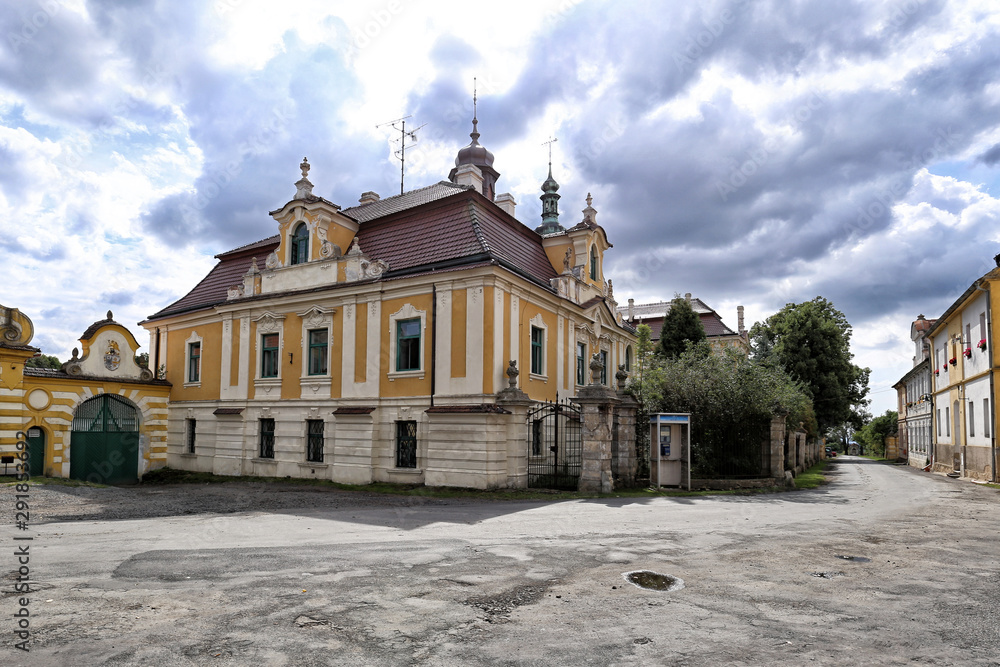 Baroque building of Vidim chateau