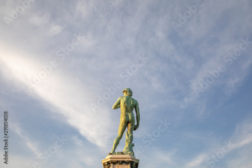 Replica statue of Michelangelo's David