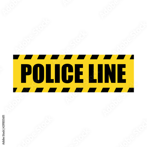 Vector Yellow Police Line Tape