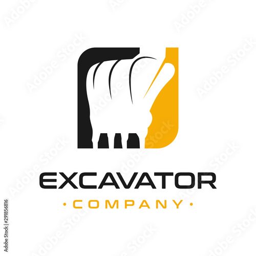 excavator engine repair logo design