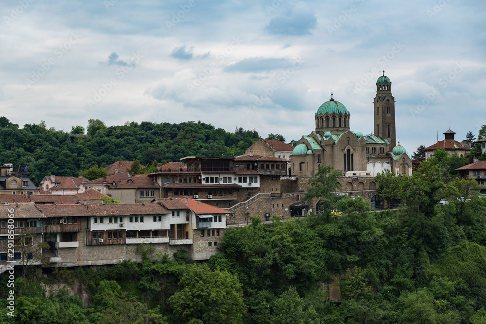 Cathedral of Rozhdestvo Bogorodichno ( Nativity of the Virgin) in old town of Veliko Tarnovo in Bulgaria. Cathedral of Rozhdestvo Bogorodichno ( Nativity of the Virgin) in old town of Veliko Tarnovo in Bulgaria.