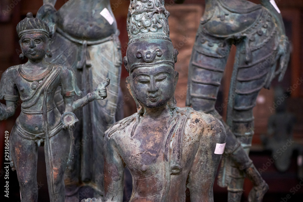Ancient Buddha statue, close-up, in the park open to Sri Lanka. Ancient Buddha statue, close-up, in the park open to Sri Lanka.