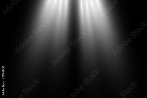 Vector transparent sunlight.Vector scene illuminated by spotlight . Light effect on transparent background