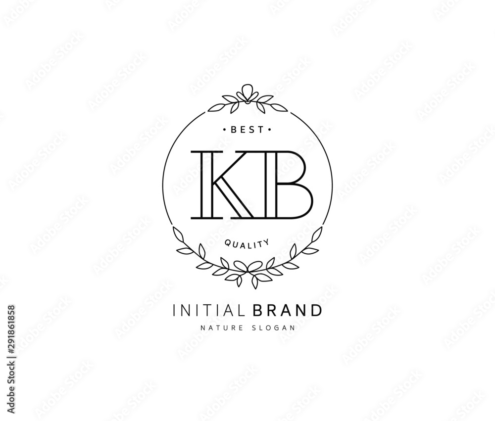 K B KB Beauty vector initial logo, handwriting logo of initial signature, wedding, fashion, jewerly, boutique, floral and botanical with creative template for any company or business. K B KB Beauty vector initial logo, handwriting logo of initial signature, wedding, fashion, jewerly, boutique, floral and botanical with creative template for any company or business.