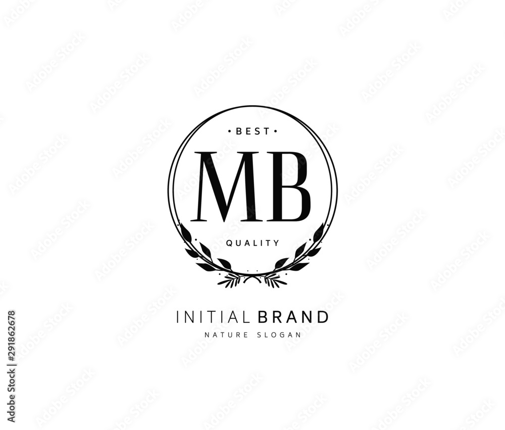 M B MB Beauty vector initial logo, handwriting logo of initial signature, wedding, fashion, jewerly, boutique, floral and botanical with creative template for any company or business. M B MB Beauty vector initial logo, handwriting logo of initial signature, wedding, fashion, jewerly, boutique, floral and botanical with creative template for any company or business.