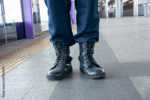 Security personnel shoes © Thachakrit