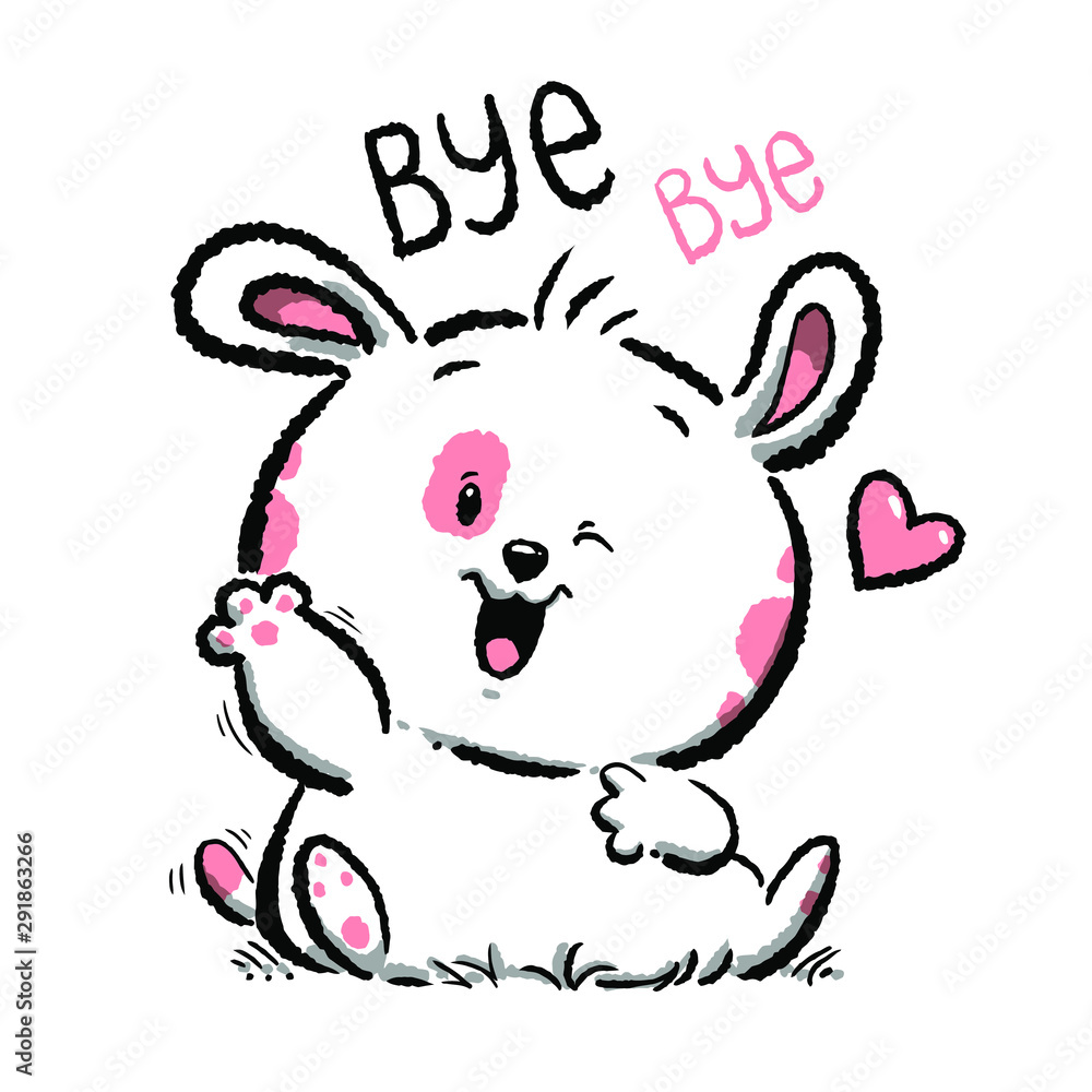 cartoon cute bunny illustration mood graphic design cartoon cute bunny illustration mood graphic design