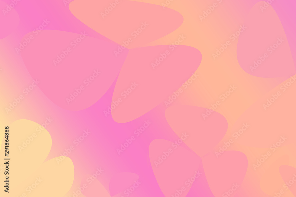Pink and orange soft pastel color gradient abstract free style. Graphic background. abstract free style background.