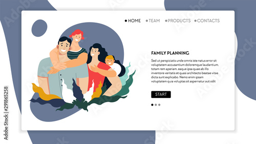 Life safety, family planning and budget management web page