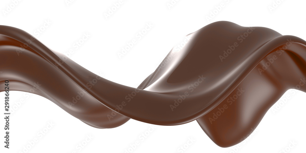 Shiny sweet chocolate liquid splash. Shiny sweet chocolate liquid splash.