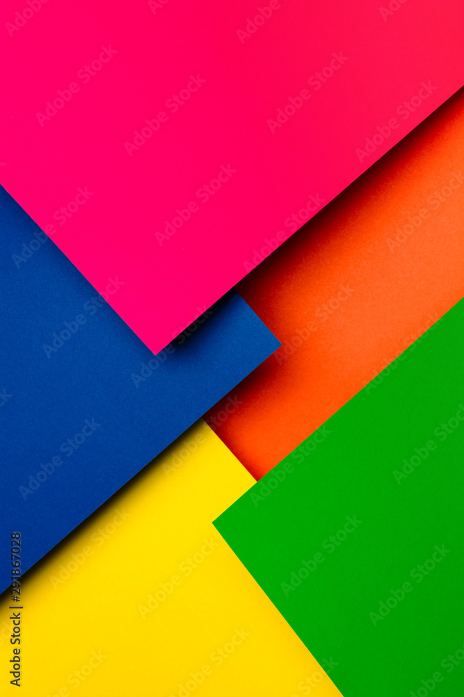 Vivid colors palette paper design Vivid colors palette paper design