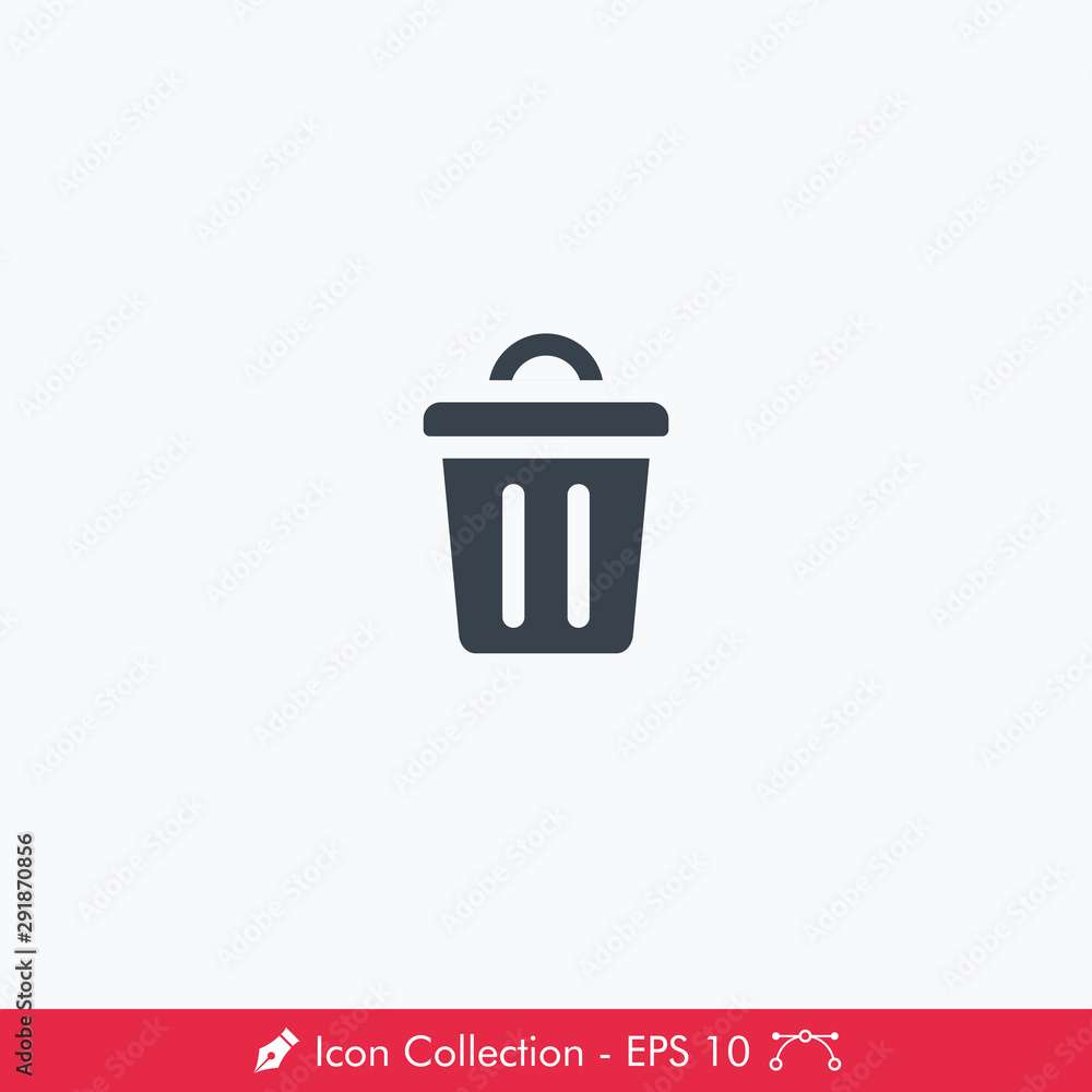 Trash or Bin Icon / Vector Trash or Bin Icon / Vector