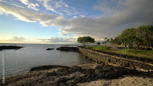 Beach at Auberge Hotel Big Island Hawaii Lava Wall photo