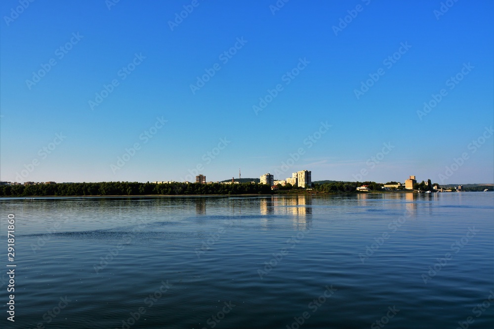 Danube in Ostrov in Romania