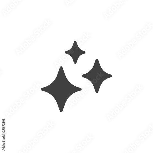 Three star vector icon. filled flat sign for mobile concept and web design. Stars bright glyph icon. Symbol  logo illustration. Vector graphics