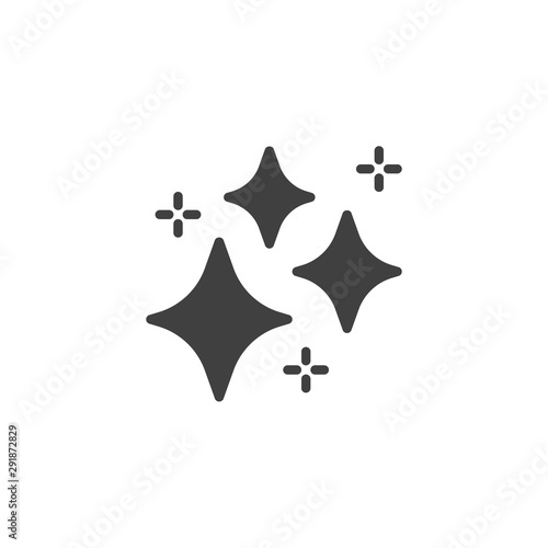 Sparkles stars vector icon. filled flat sign for mobile concept and web design. Magic Stars glyph icon. Symbol  logo illustration. Vector graphics