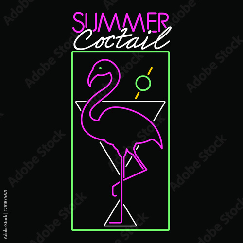neon sign illustration fashion graphic design