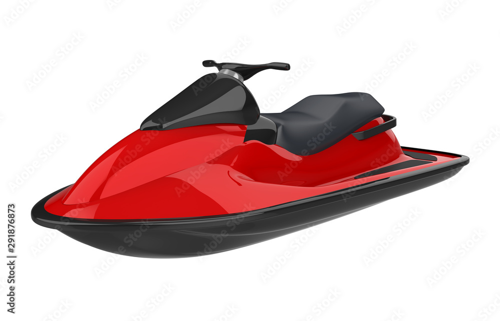Naklejka premium Jet Ski Isolated