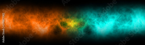 Abstract creative colorful smoke background. Smoky ink, flowing atmospheric smoke. 