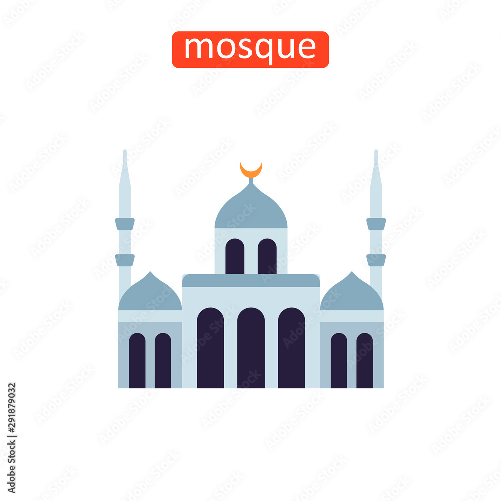 Minaret building icon.