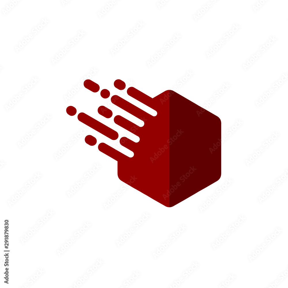 Obraz premium hexagon and speed logo vector