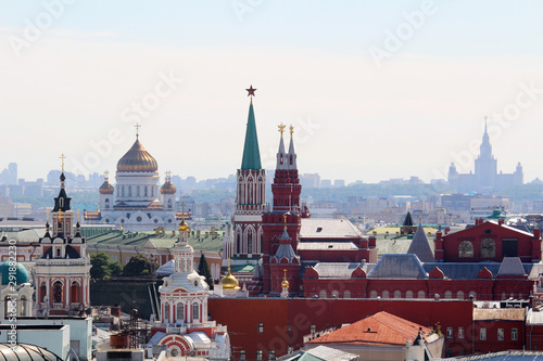 Panorama of Moscow Kremlin, Russia 