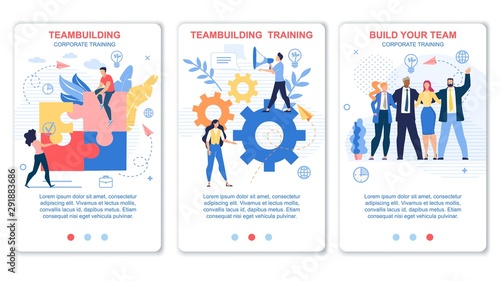 Flyer Set Teambuilding and Corporate Training.