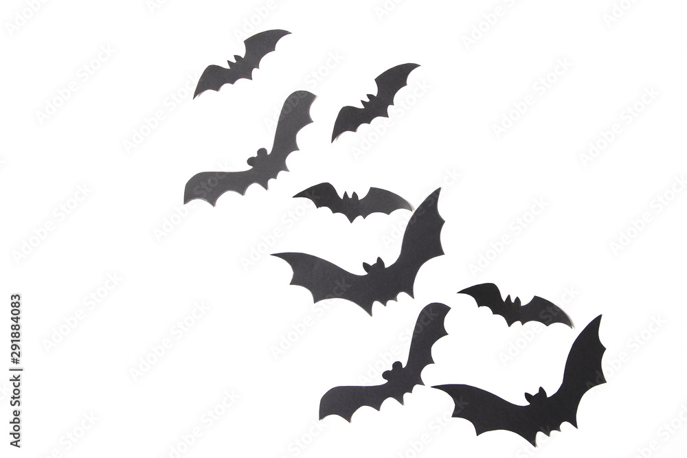 Obraz premium Halloween holiday background top view. Place for pastry dough