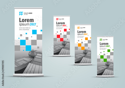 Roll up banner set