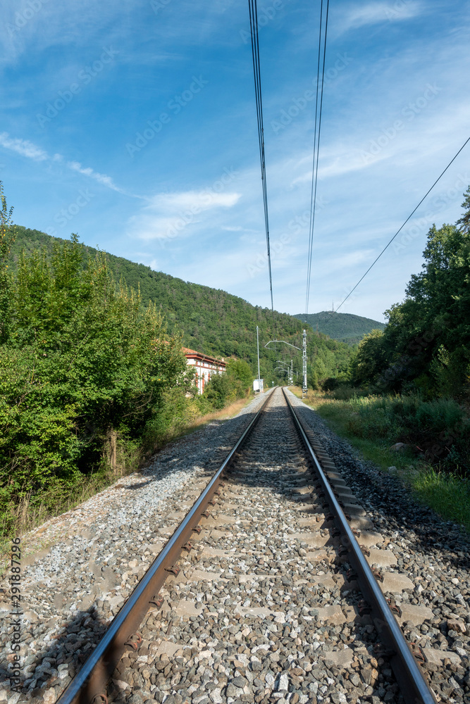 The ter route through the interior of Girona The ter route through the interior of Girona