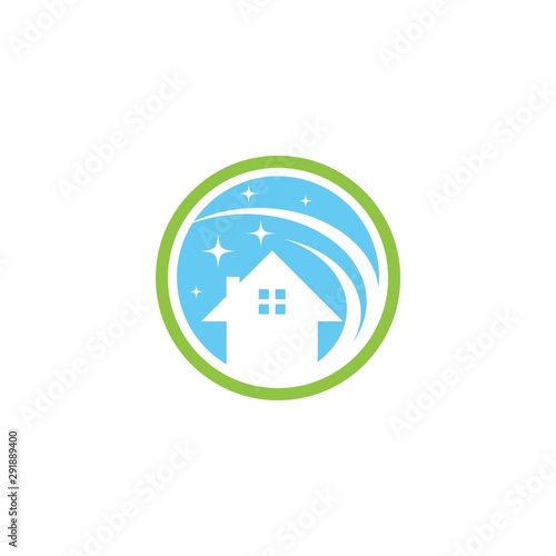 House cleaner logo vector