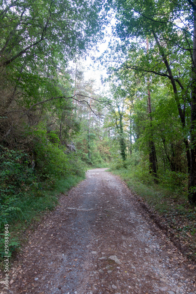 The ter route through the interior of Girona The ter route through the interior of Girona