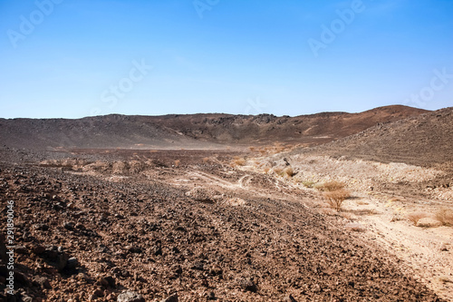 One of many volcanic craters in Harrat Kishb. Makkah Province, Saudi Arabia
