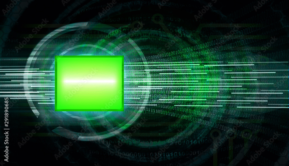 Obraz premium green CPU
