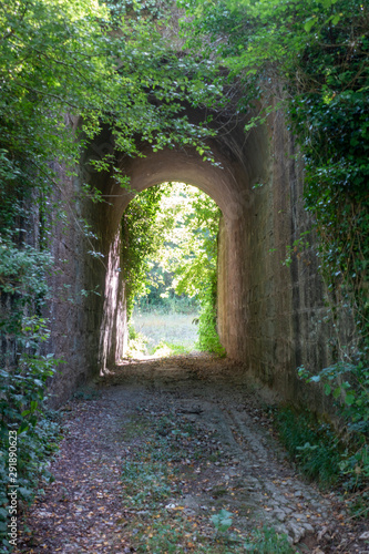 Fototapeta Naklejka Na Ścianę i Meble -  The ter route through the interior of Girona