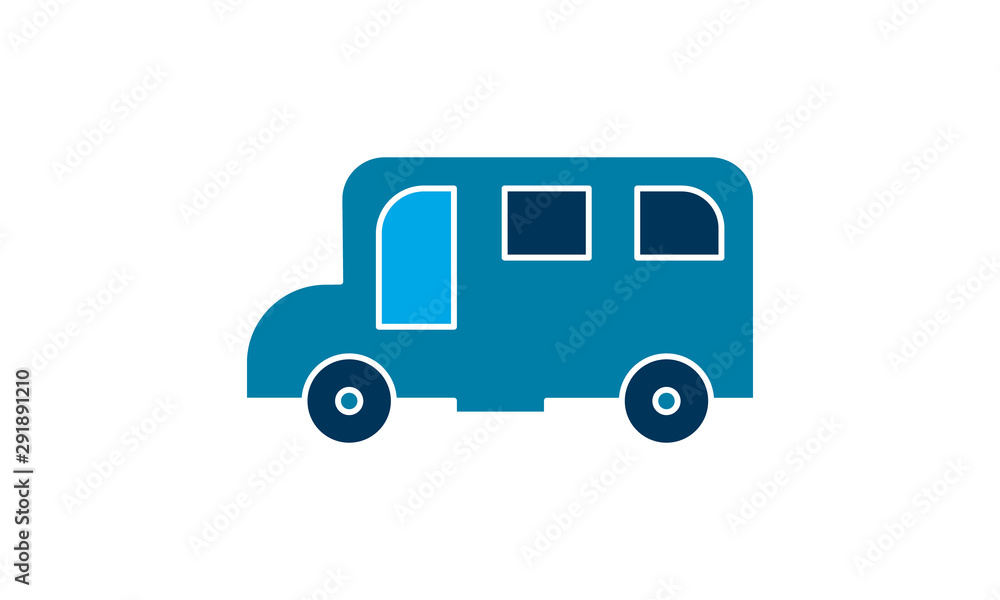 School bus icon for student transportation School bus icon for student transportation